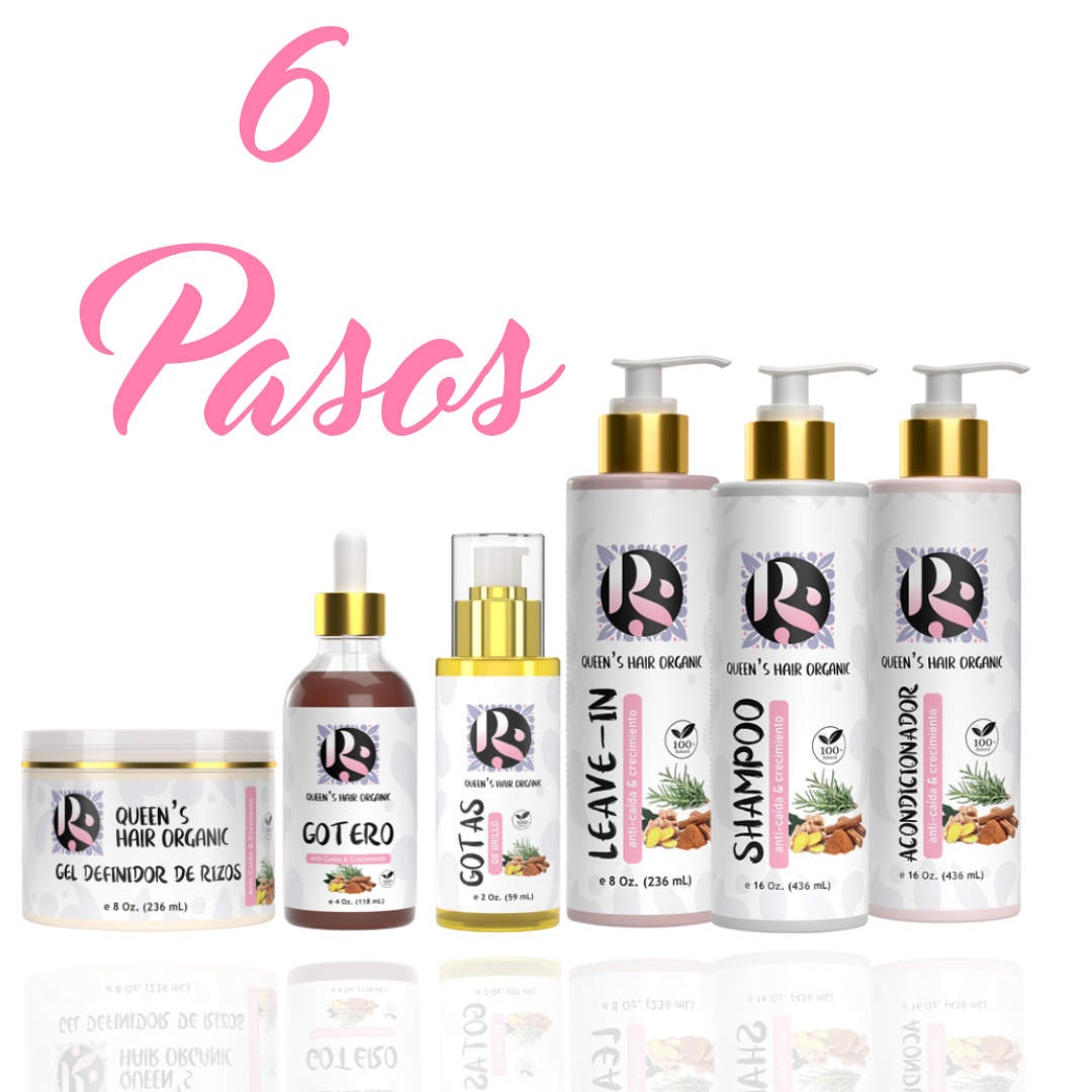 6 pasos Kit Anti Caída & Crecimiento