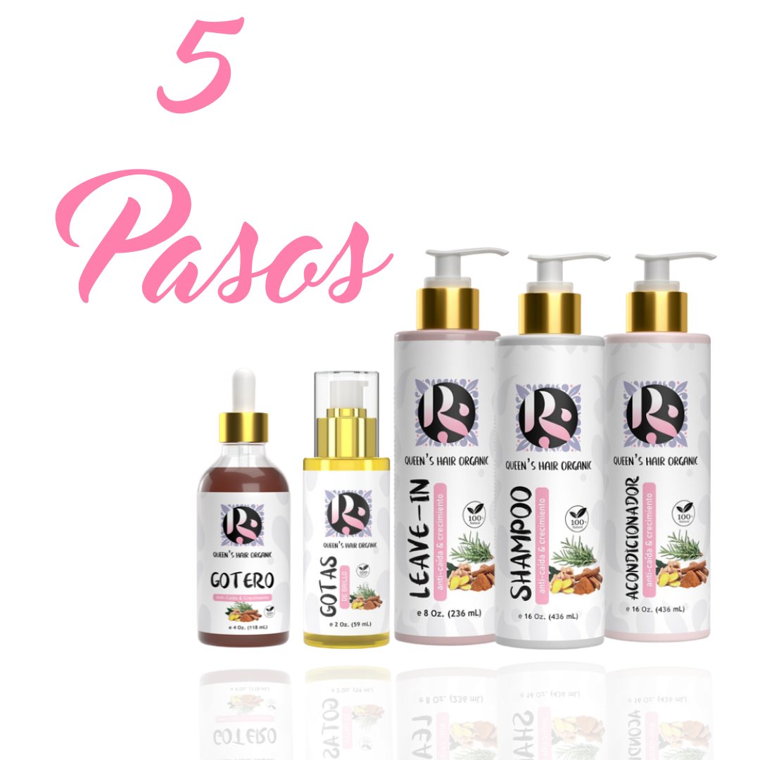 5 pasos kit de Anticaida y crecimiento